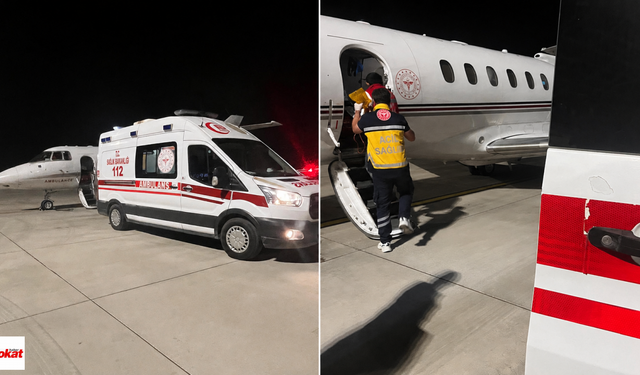 Tokat'tan İstanbul'a Uçak Ambulansla Umut Yolculuğu