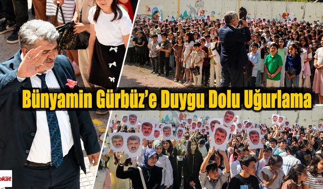 Öğrenciler ve Veliler Ayakta Alkışladı: Bünyamin Gürbüz'e Duygu Dolu Uğurlama