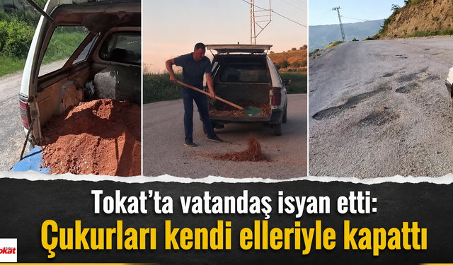 Köstebek yuvasına dönen yol için ilginç çözüm