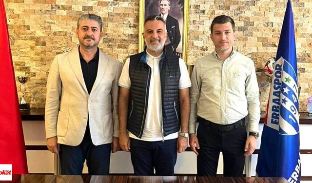 Erbaaspor'da yeni dönem başladı, ASKON Başkanı Orhan Aydın'dan hayırlı olsun ziyareti