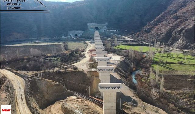 İki Şehir Arası 1 Saat 45 Dakikaya Düşecek Tokat'ın Hemen Yanından Geçecek 70,4 Milyar Bütçeli Proje 2 Sene Sonra Tamam