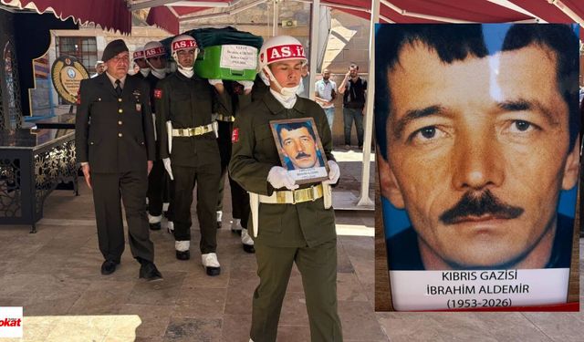 Kıbrıs gazisi son yolculuğuna uğurlandı