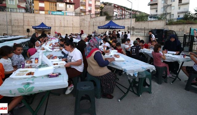 Tokat'ta Muharrem ayına özel iftar sofraları kuruldu