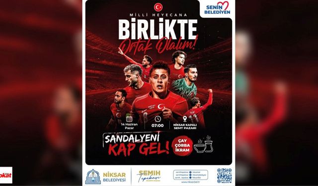 A Milli Takım İçin Tek Yürek: Niksar’da Dev Ekran Kuruluyor
