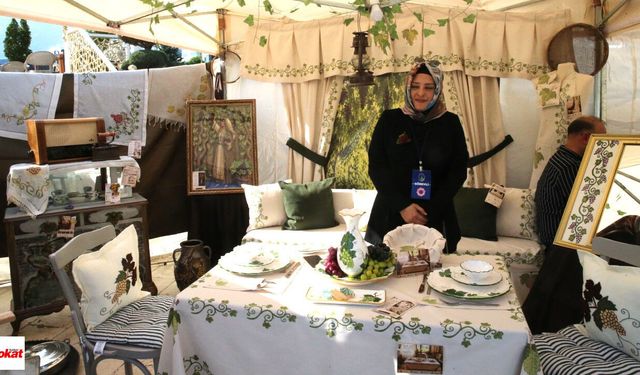 Tokat BELMEK'te El Sanatları Yıl Sonu Sergisi açıldı