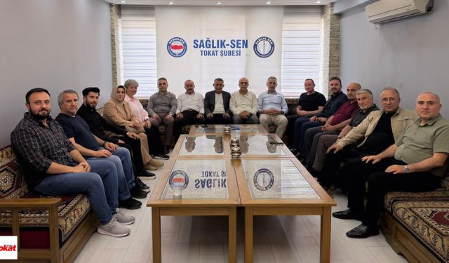 Tokat Memur-Sen’den Sağlık-Sen’e hayırlı olsun ziyareti