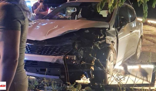 Tokat Plakalı Otomobil Fatsa'da Kaza Yaptı: Yaralılar Var...