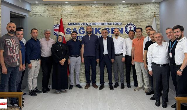 Tokat Sağlık-Sen'e Tebrik Ziyareti, Hastane Yönetimi Yeni Döneme Destek Verdi