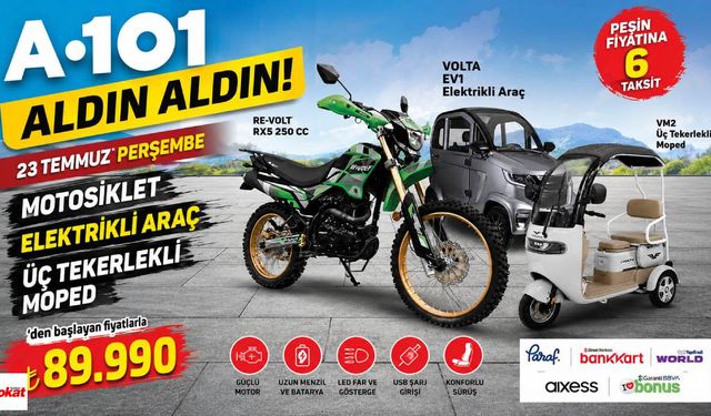 A101'de Bu Kez Motosiklet Var! Cross motosiklet 89 bin 990 liradan satışta