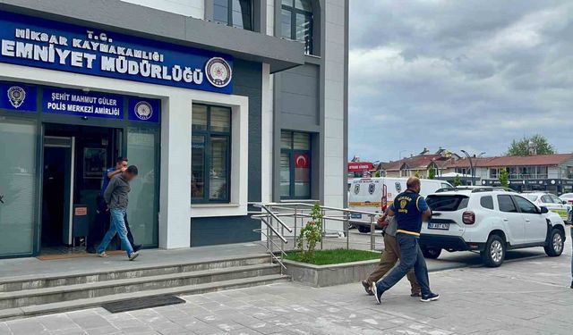 Tokat'ta lastik hırsızlığı yapan şüphelileri yakalandı