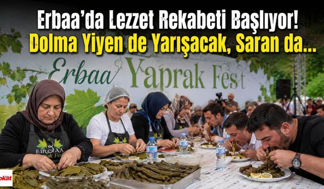 Erbaa'da Lezzet Rekabeti Başlıyor! Dolma Yiyen de Yarışacak, Saran da...