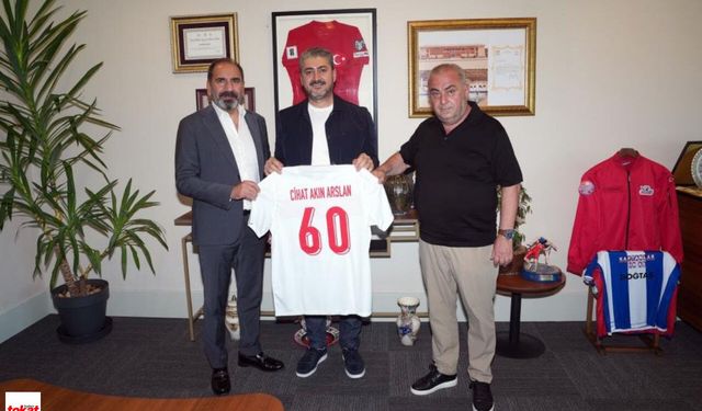 Erbaaspor Başkanı Cihan Akın Arslan'dan, TFF Başkanına ziyaret
