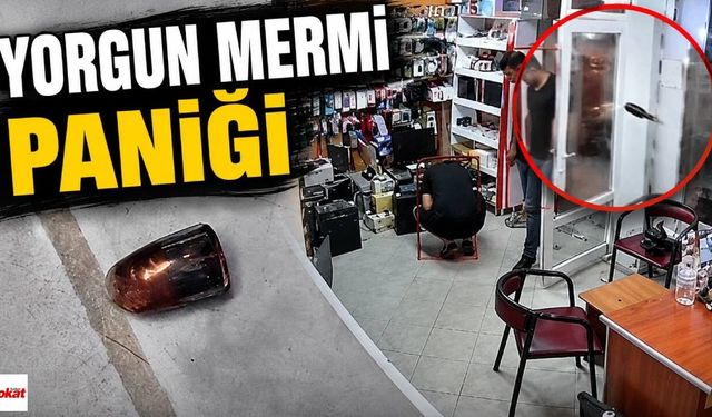 Niksar'da Yorgun Mermi Paniği: Önce Araca, Sonra İş Yerine İsabet Etti