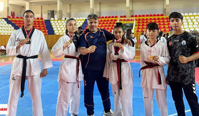 Niksar'ın Altın Çocukları Tarih Yazdı: Yücer Taekwondo'dan 4'te 4