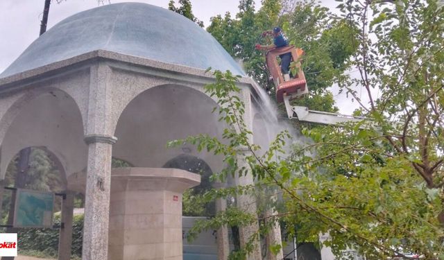 Tokat Belediyesi'nden Niksar'daki Şadırvana Destek