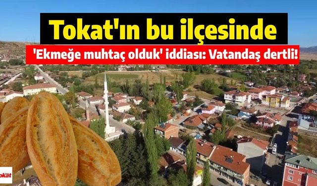 Tokat'ın bu ilçesinde 'ekmeğe muhtaç olduk' iddiası: Vatandaş dertli!