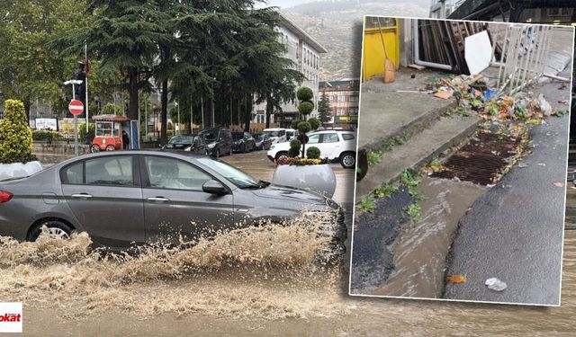 Tokat'ta yağış sonrası yollar göle dönmüştü: Belediye vatandaşları, vatandaşlar belediyeyi sorumlu tuttu