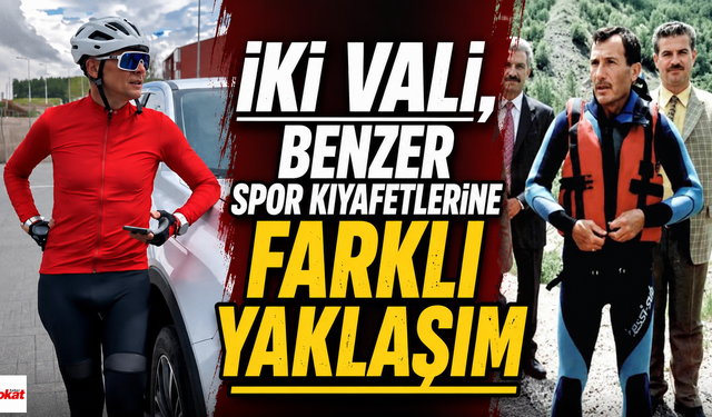 İki Vali, Benzer Spor Kıyafetlerine Farklı Yaklaşım