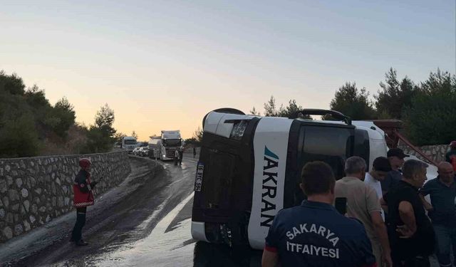 2 tır çarpıştı, 1 kişi yaralandı