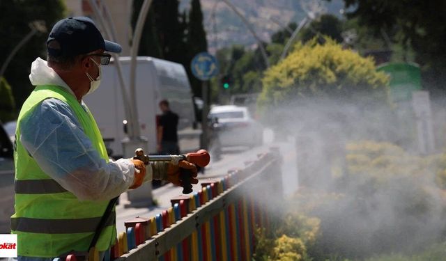 Tokat’ta Parklar, Dereler ve Mahalleler İlaçlanıyor