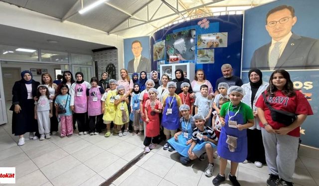 Tokat’ta Minik Şefler Mutfağa Girdi: İlk Derste Kurabiye ve Poğaça Yaptılar