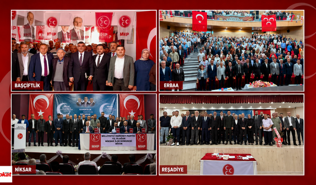 MHP, Tokat'ta 4 İlçe Kongresini Tamamladı