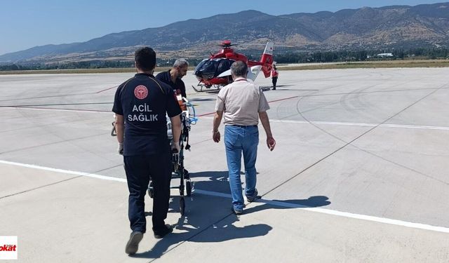 Tokat’ta 4 Aylık Bebek İçin Hava Ambulansı Havalandı