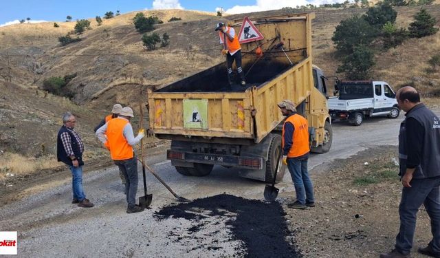Tokat İl Özel İdaresi 8 İlçede Sahada: Yollar ve Su Hatları Yenileniyor