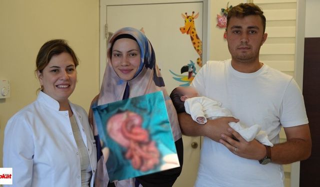 Tokat’ta organları dışarıda doğan bebek hayata böyle tutundu