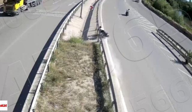 Amasya-Tokat kara yolunda feci kaza: 18 yaşındaki motosiklet sürücüsü hayatını kaybetti