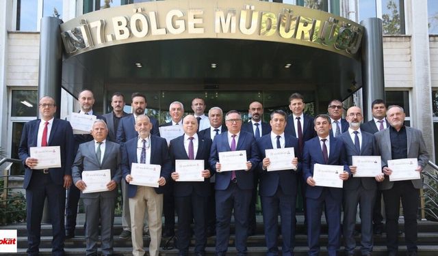Tokat’ta afetle mücadelenin kahramanlarına başarı belgesi