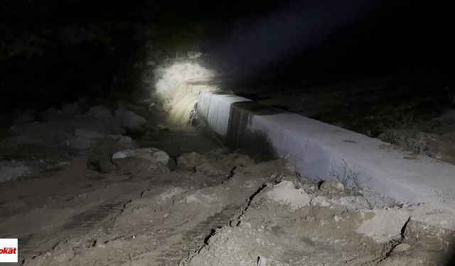 Kanal patladı, vatandaşın müdahalesi faciayı önledi