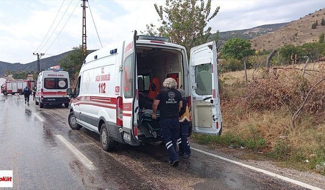 Tokat'ta iki kamyonetin çarpıştığı kazada 1 kişi yaralandı