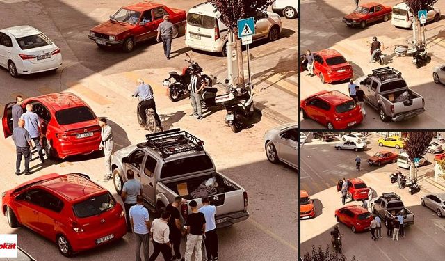 Tokat'ta GOP Bulvarında Kaza: 2 Araç Çarpıştı