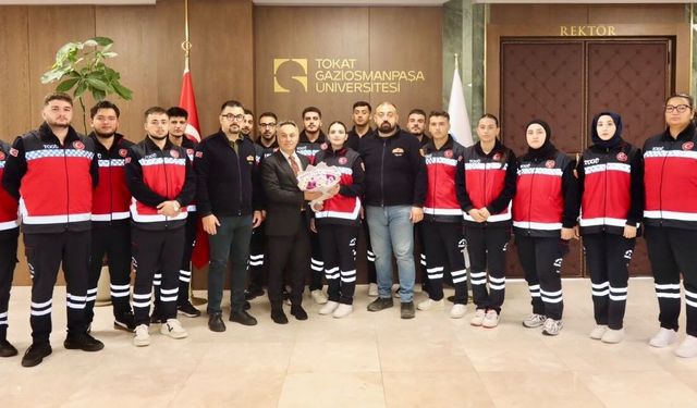 Rektör Yılmaz, Sivil Savunma ve İtfaiyecilik Öğrencilerini Ağırladı