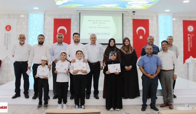 Tokat’ta küçük hafızlar yarıştı: İl birincileri belli oldu