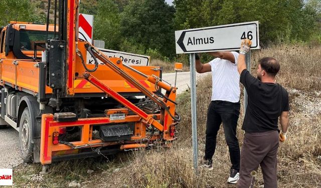 Tozanlı Vadisi’nde Sürücüler İçin Yol Gösteren Çalışma