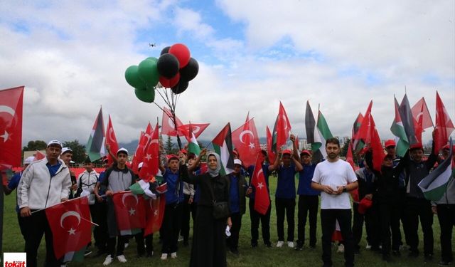Tokat semalarında Gazze’ye umut uçtu: Gökyüzü çocuklara kalsın