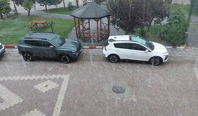 Tokat'ta dolu etkili oldu