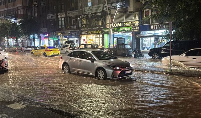 Tokat'ta sağanak etkili oldu