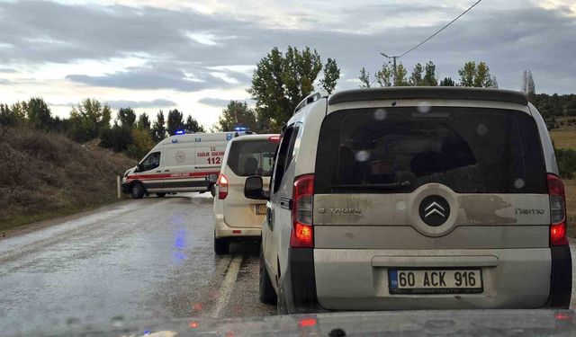 Tokat'ta Zile-Turhal Kara Yolunda Feci Kaza: İki Otomobil Kafa Kafaya Çarpıştı, 5 Yaralı
