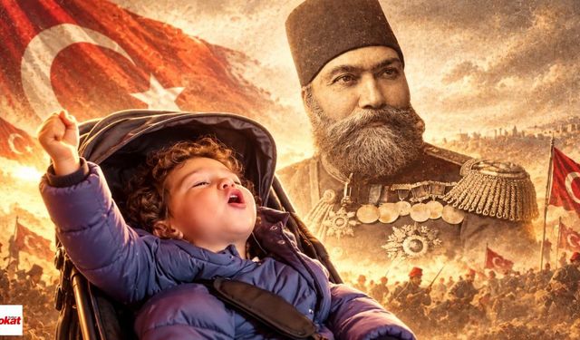 Bebek Arabasında Plevne Marşı Söyledi, Sosyal Medyada İlgi Odağı Oldu!