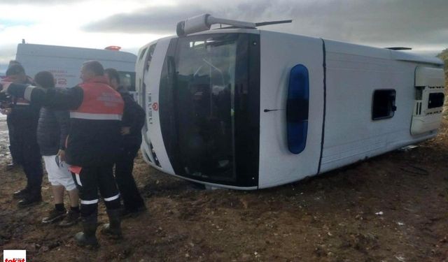Ankara’ya giderken devrildi! Cezaevi nakil aracında 7 yaralı