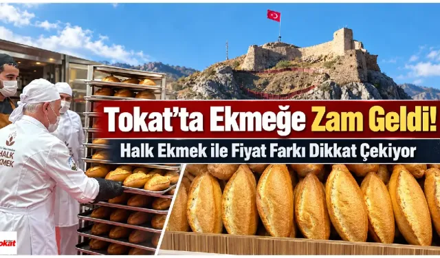 Tokat’ta Ekmeğe Zam Geldi! Halk Ekmek ile Fiyat Farkı Dikkat Çekiyor
