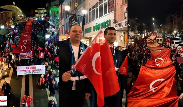 Erbaa Sokakları Kırmızı-Beyaza Büründü: 29 Ekim Yürüyüşü Büyük İlgi Gördü