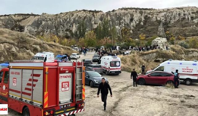 Kapadokya'da facia! Peribacası çöktü, 2 kişi hayatını kaybetti