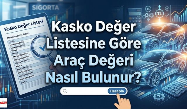 Kasko Değer Listesine Göre Araç Değeri Nasıl Bulunur?