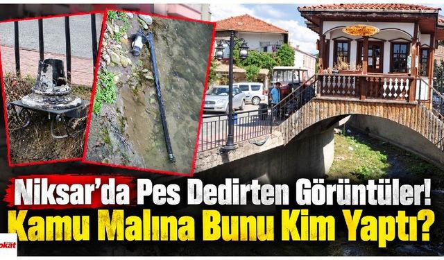 Niksar’da Pes Dedirten Görüntüler! Kamu Malına Bunu Kim Yaptı?