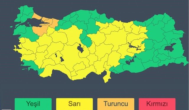 Tokat,Sivas,Amasya,Ordu Ve Samsun İçin Yoğun Bir Uyarı Yayınlandı Sarı Kodla Uyarıldı