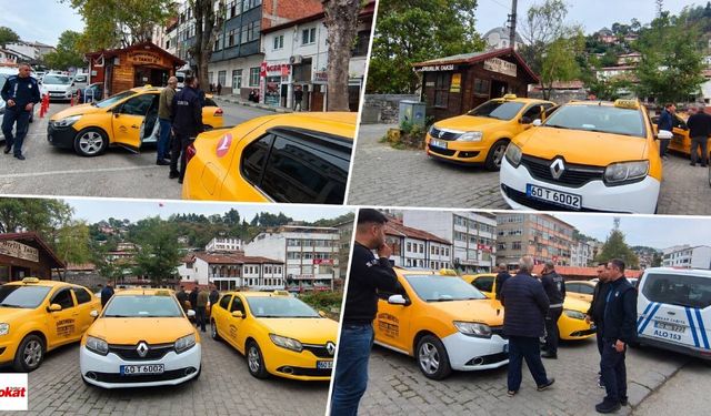Niksar’da Taksicilere Taksimetre Denetimi